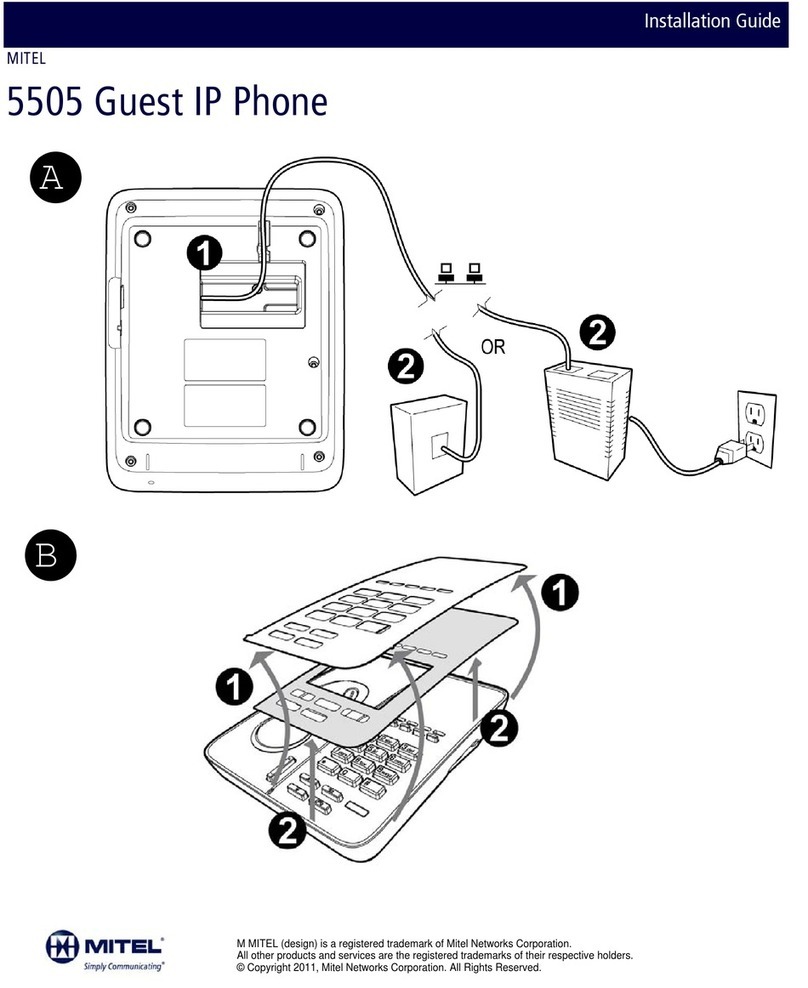 Mitel 5505 User manual