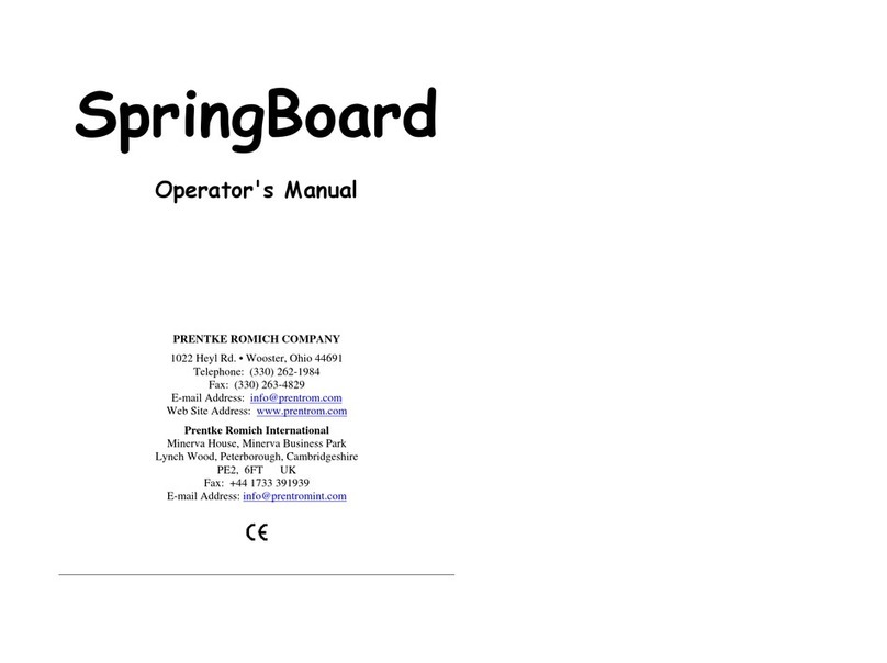 Prentke Romich Company SpringBoard User manual
