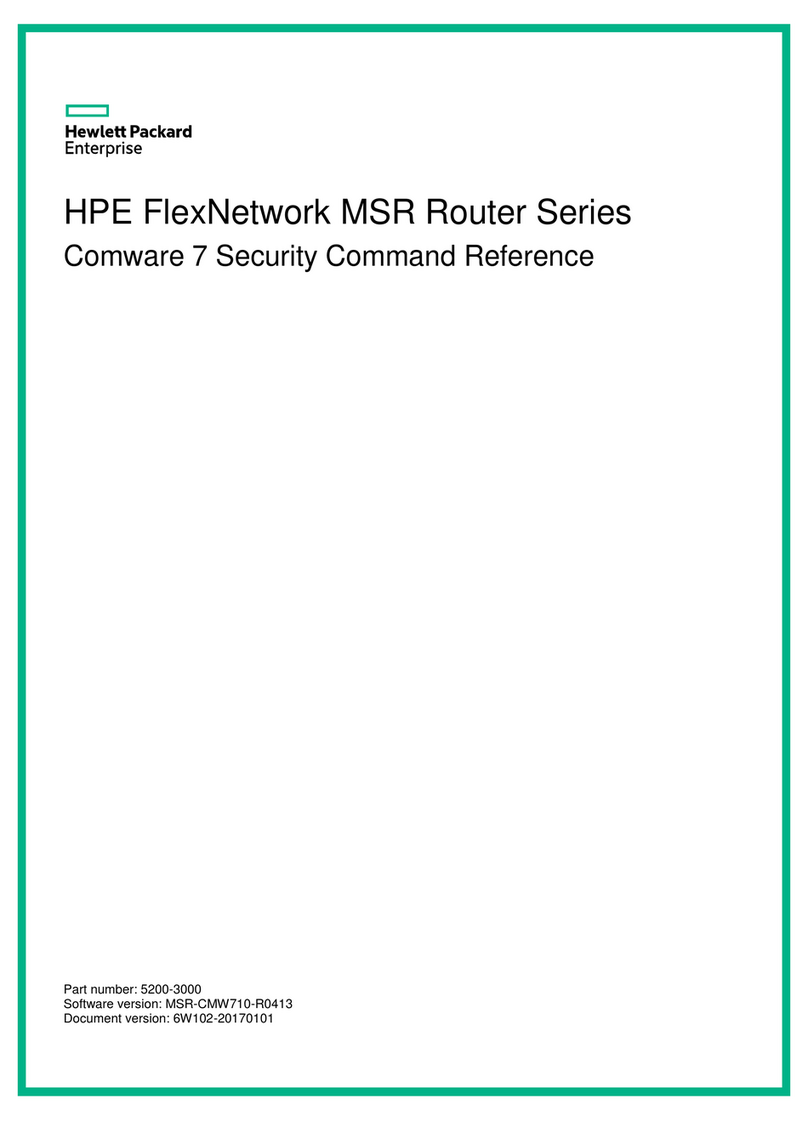 HP FlexNetwork MSR Series Command reference