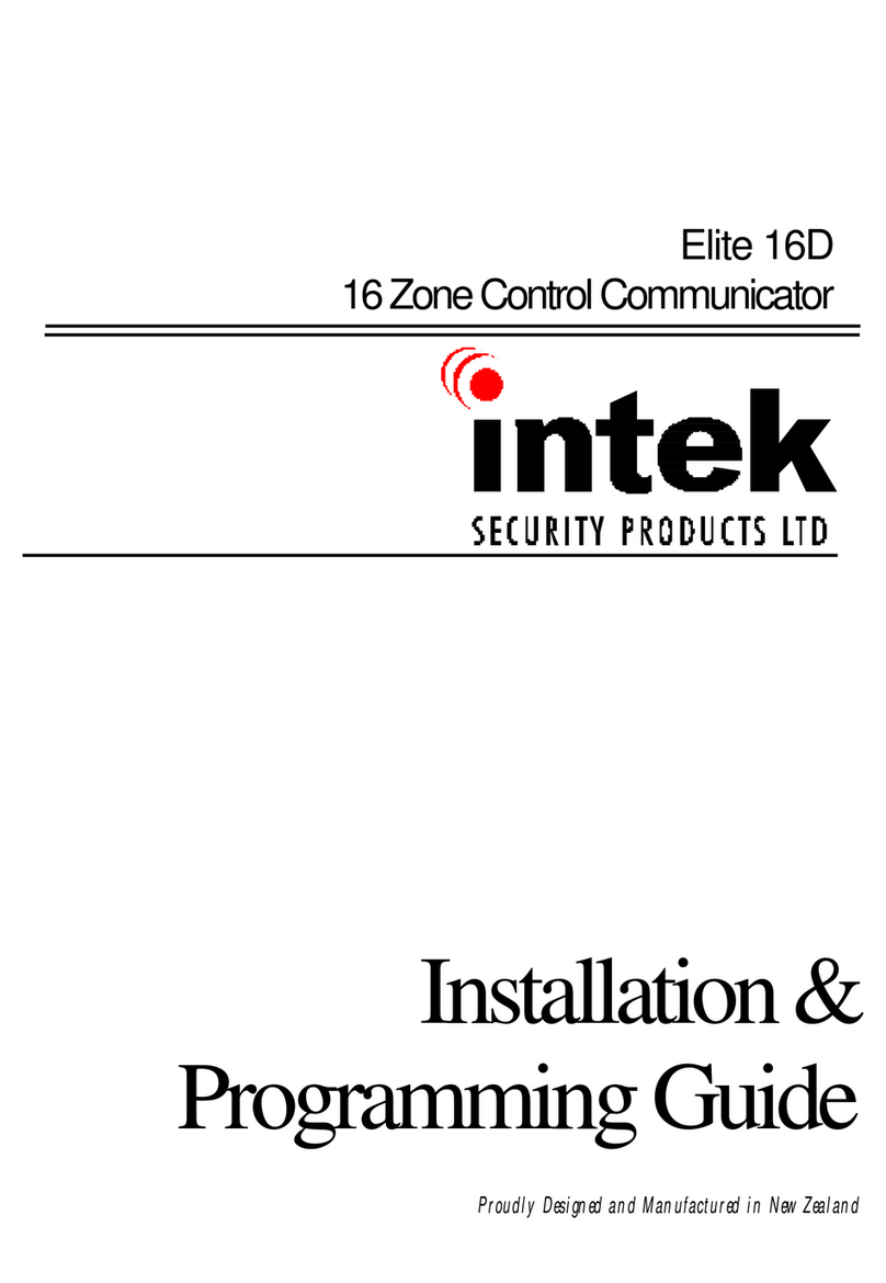 Intek Elite 16D Installation & programming guide