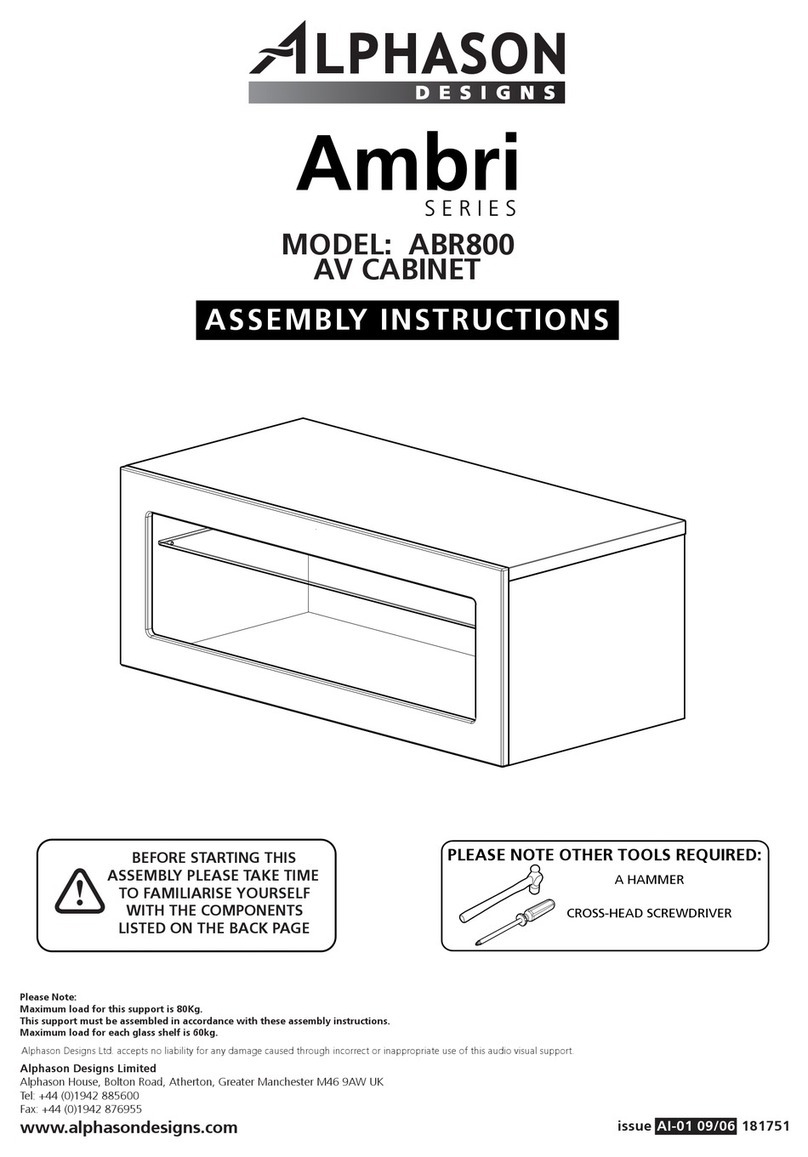Alphason Designs ABR800 Assembly instructions
