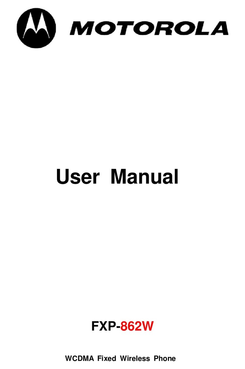 Motorola FXP-862W user manual