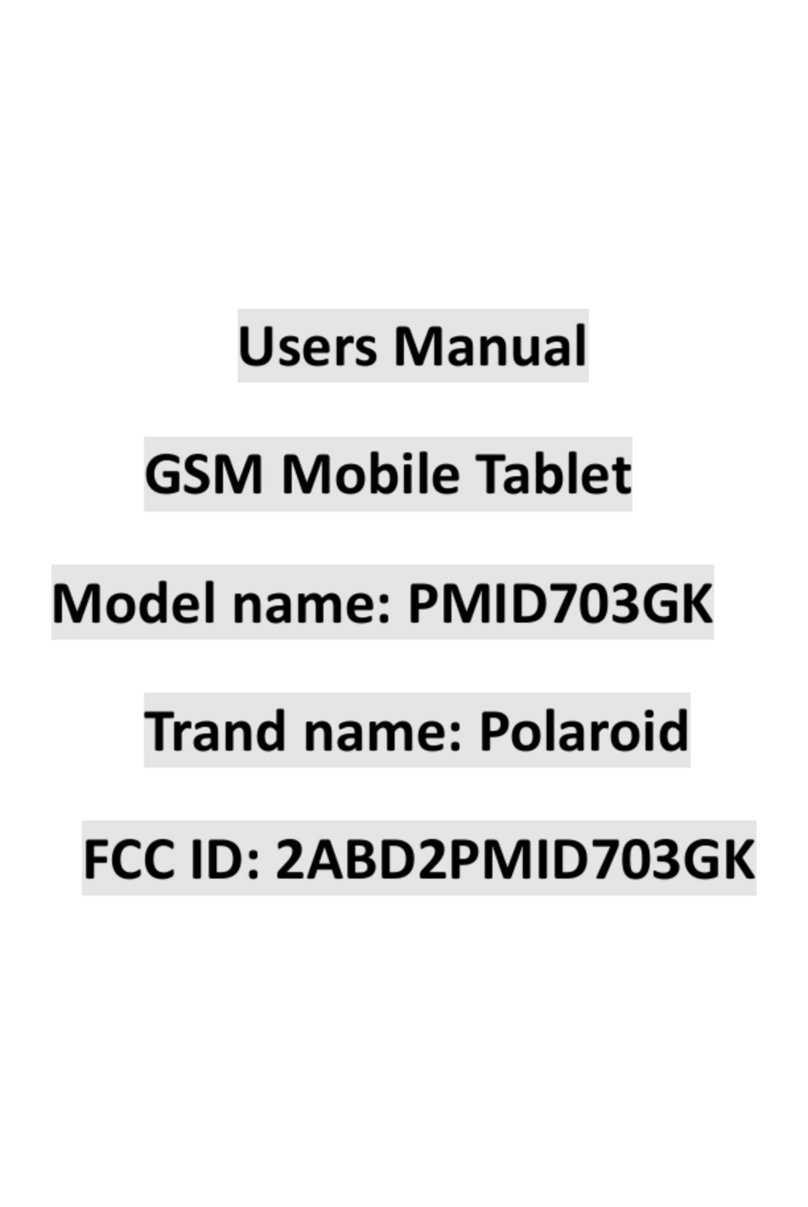 Polaroid PMID703GK User manual