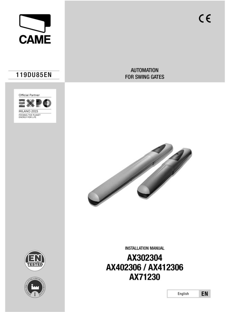 CAME AX302304 User manual