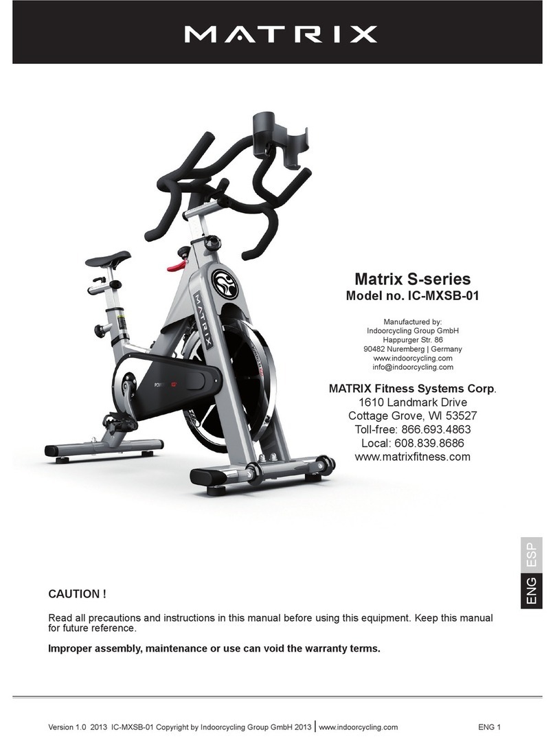Matrix Fitness IC-MXSB-01 manual Matrix Fitness IC-MXSB-01 manual