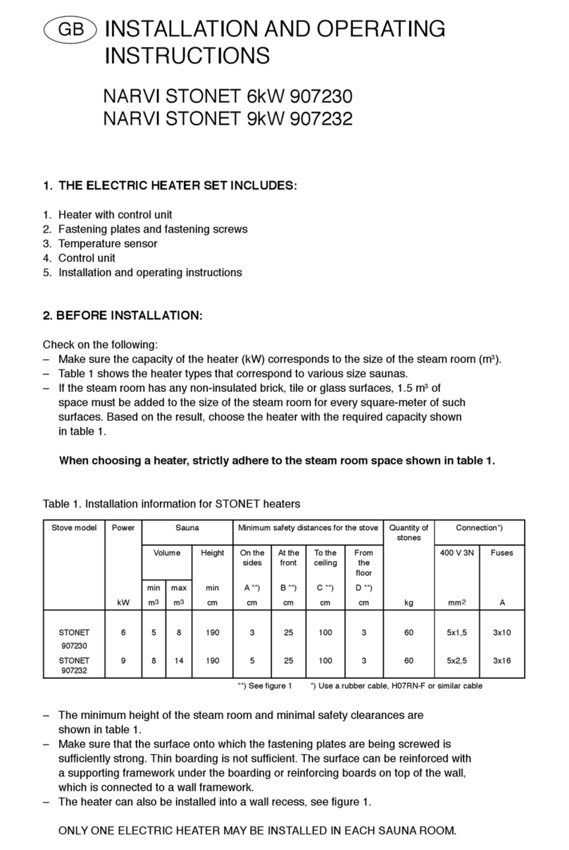 NARVI STONET 907230 Installation and operating instructions NARVI STONET 907230 Installation and operating instructions