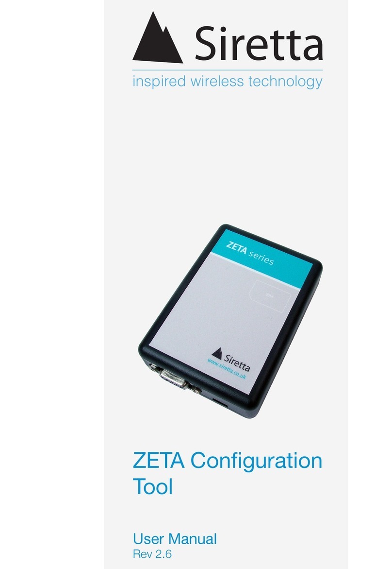 SIRETTA ZETA Series user manual