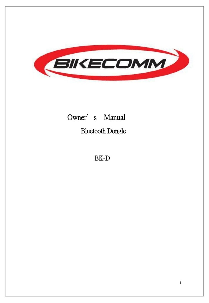 Bikecomm BK-D owner's manual