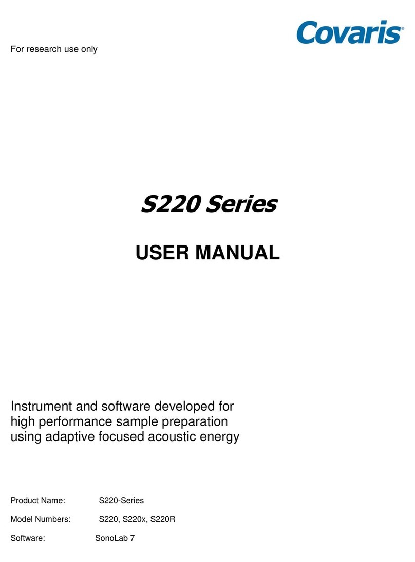 Covaris S220 user manual