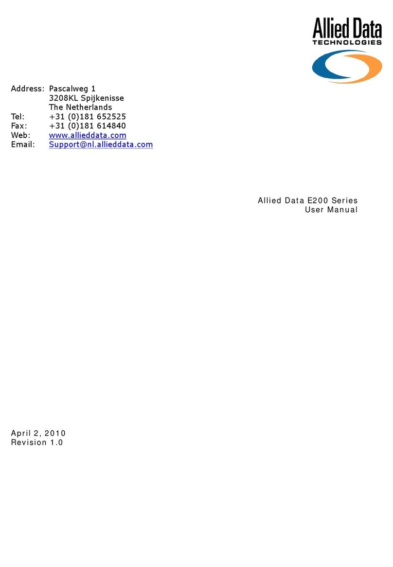 Allied Data E200 series user manual