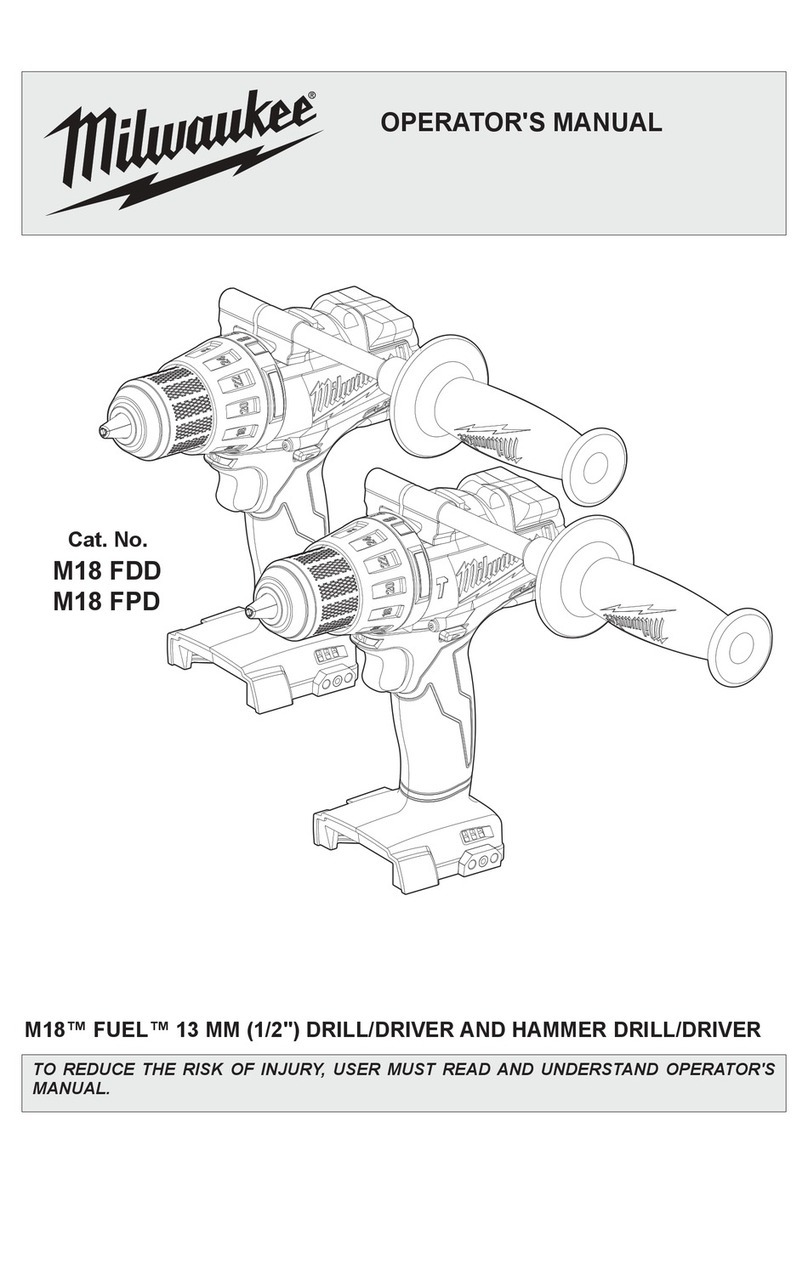 Milwaukee M18 FDD User manual