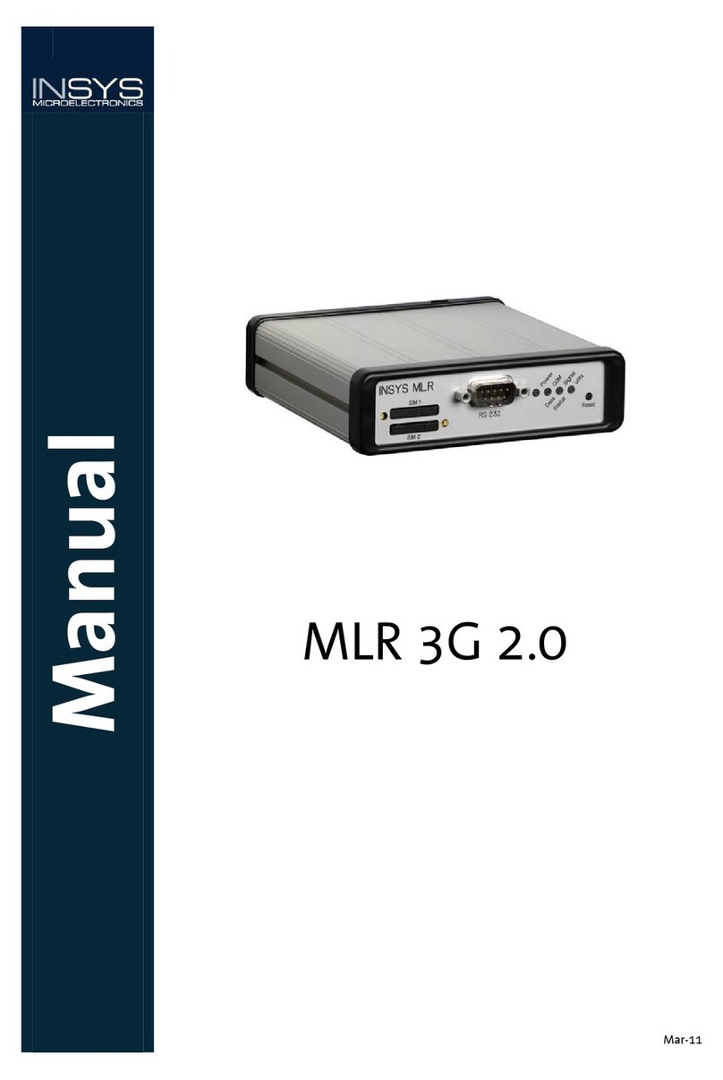 INSYS MLR 3G 2.0 User manual