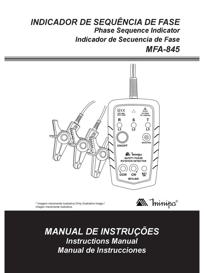 Minipa MFA-845 instruction manual
