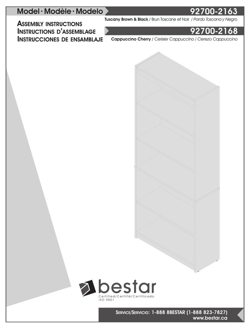 Bestar 92700-2163 Assembly instructions Bestar 92700-2163 Assembly instructions