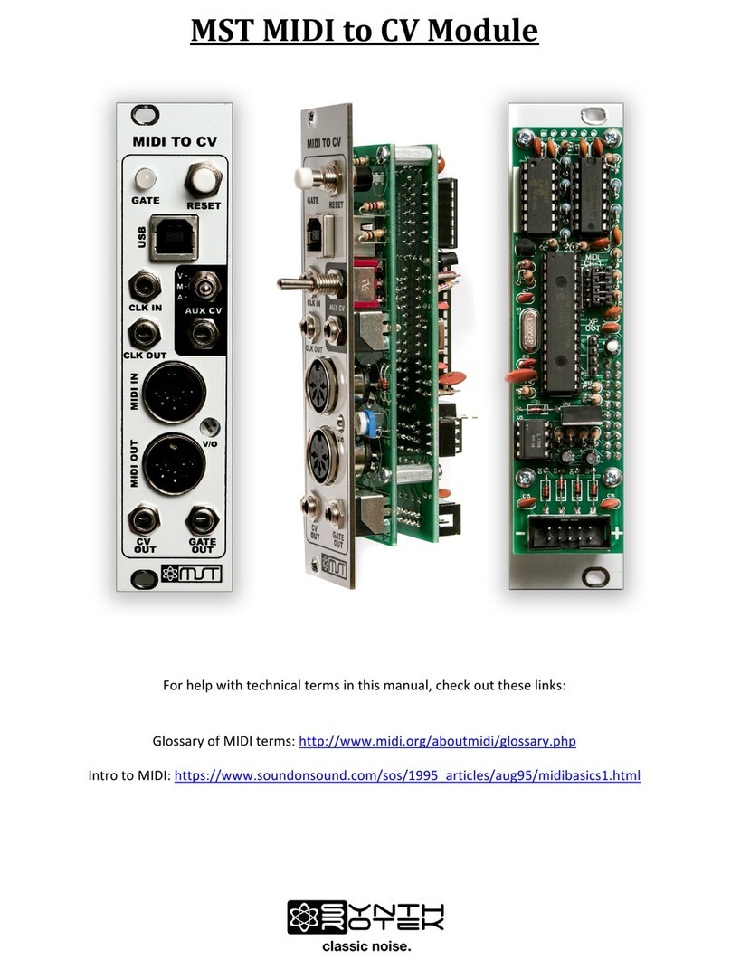 Synthrotek MST MIDI to CV manual