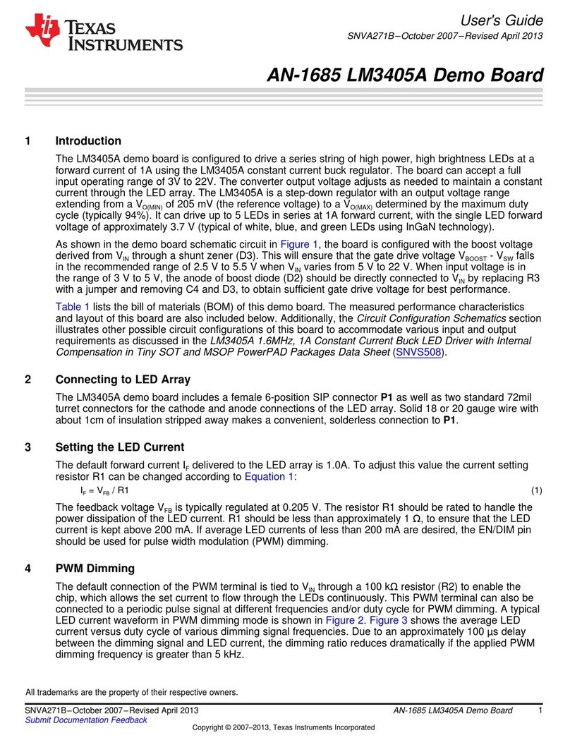 Texas Instruments LM3405A User manual