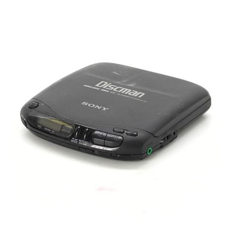 Sony discman D-130 User manual