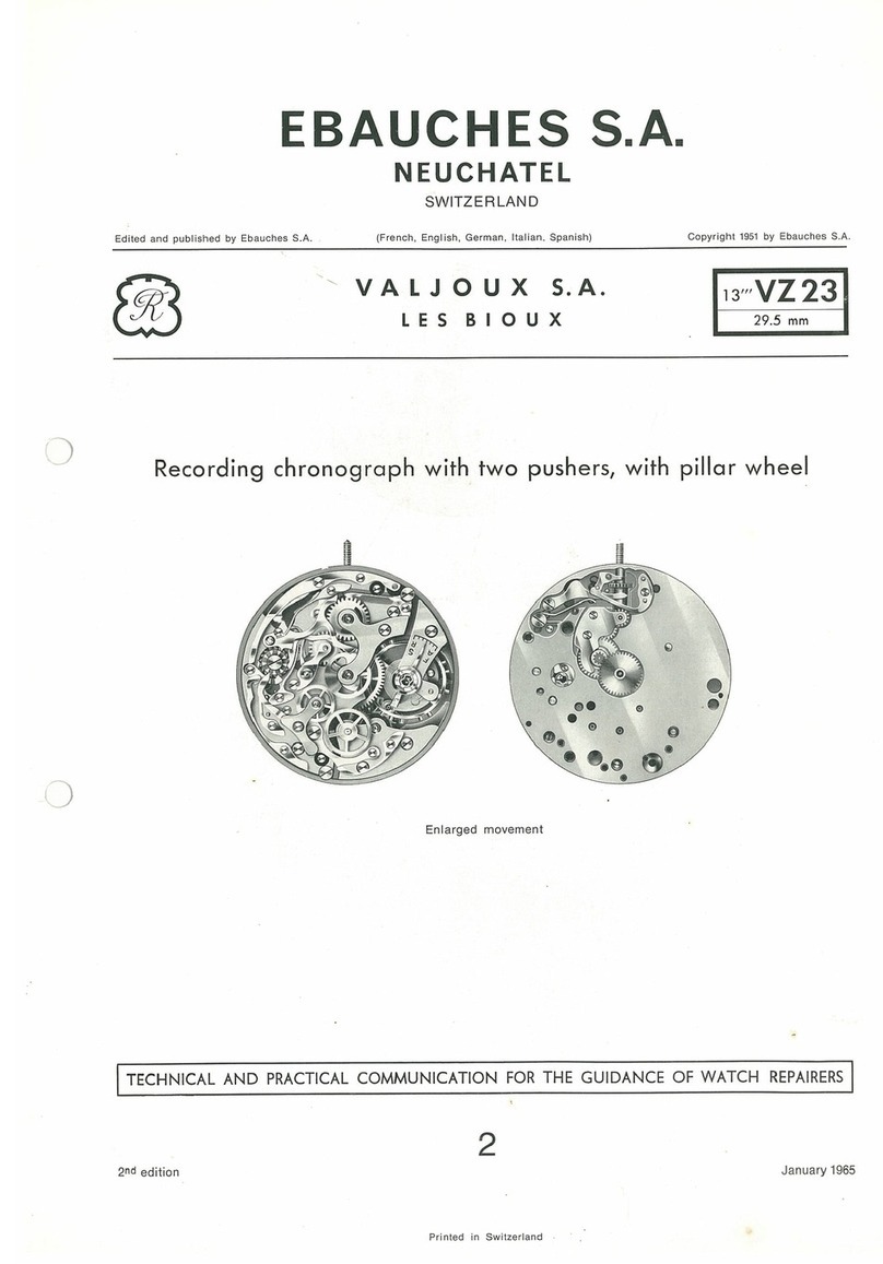 Ebauches S.A. Valjoux VZ 23 user manual