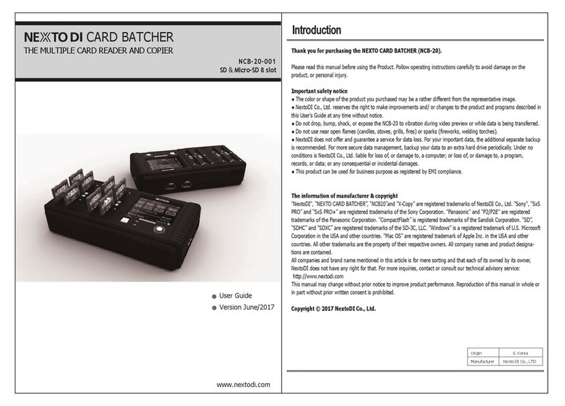 Nexto NCB-20 manual