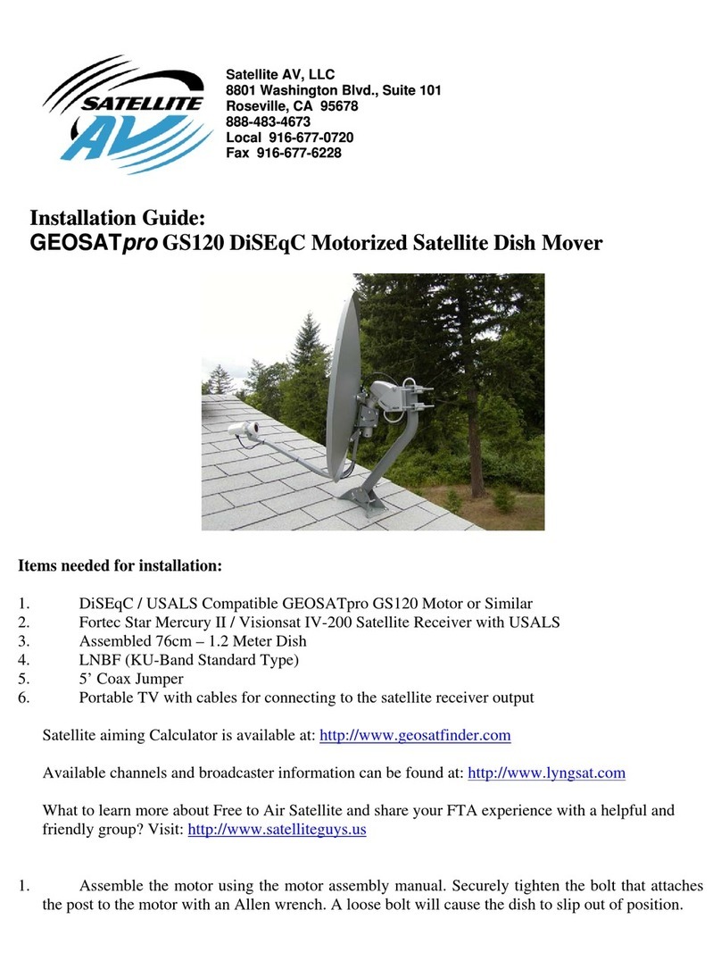 Satellite AV GEOSATpro GS120 DiSEqC manual