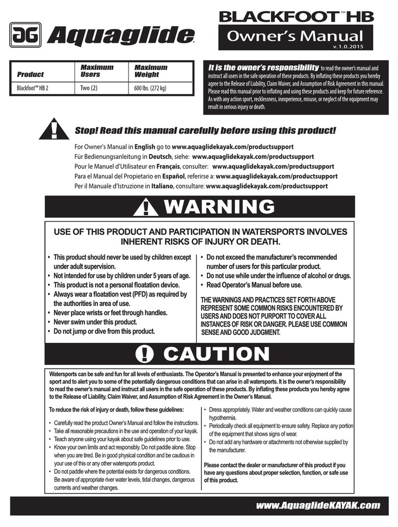 Aquaglide Blackfoot HB 2 User manual