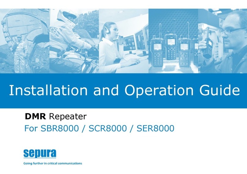 Sepura SCR8000 Installation and operation guide