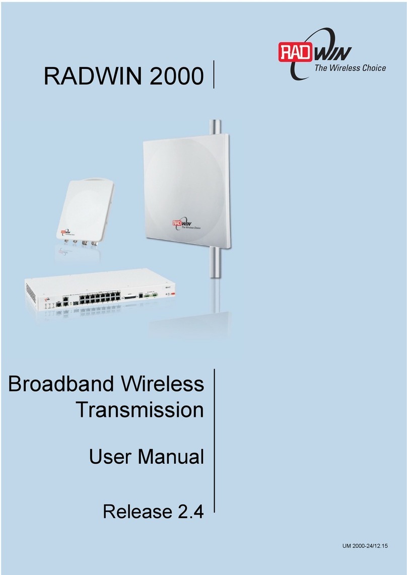 Radwin 2000 User manual