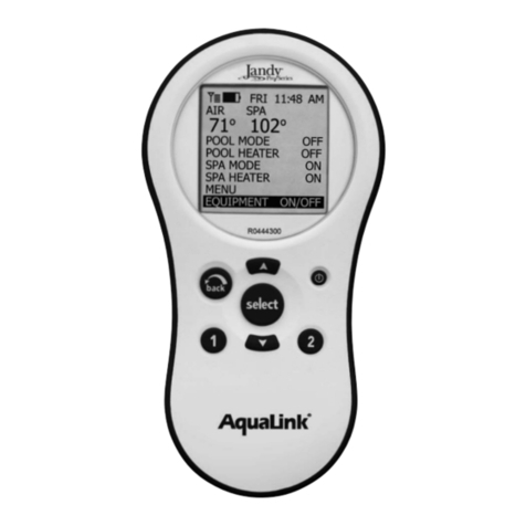 Jandy AquaLink Installation and operation manual