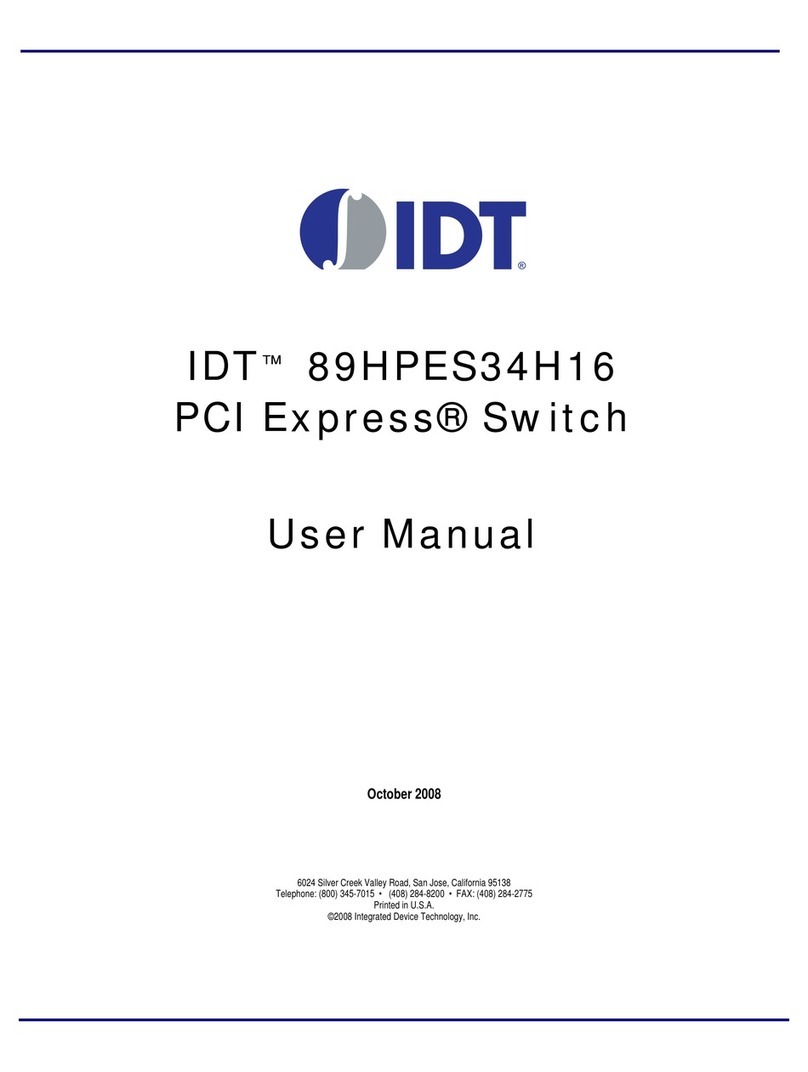 IDT 89HPES34H16 User manual