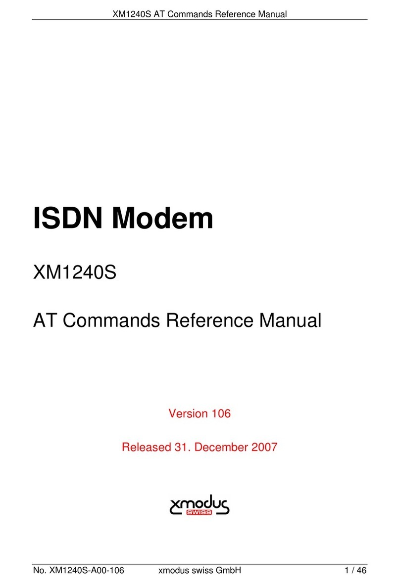 XMODUS XM1240S At commands reference manual