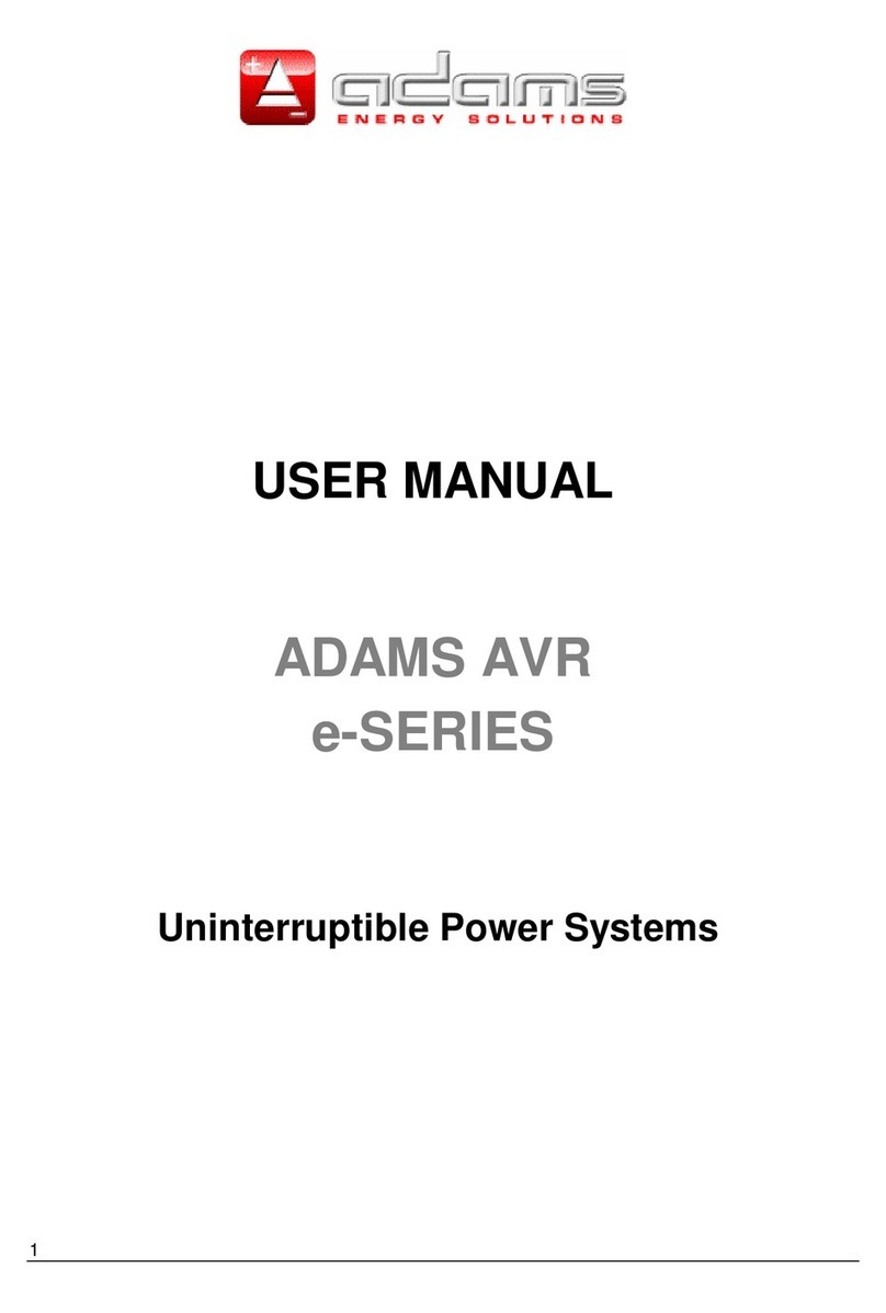 Adams e-AVR series user manual
