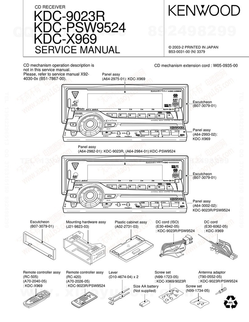 Kenwood KDC-9023R Service manual