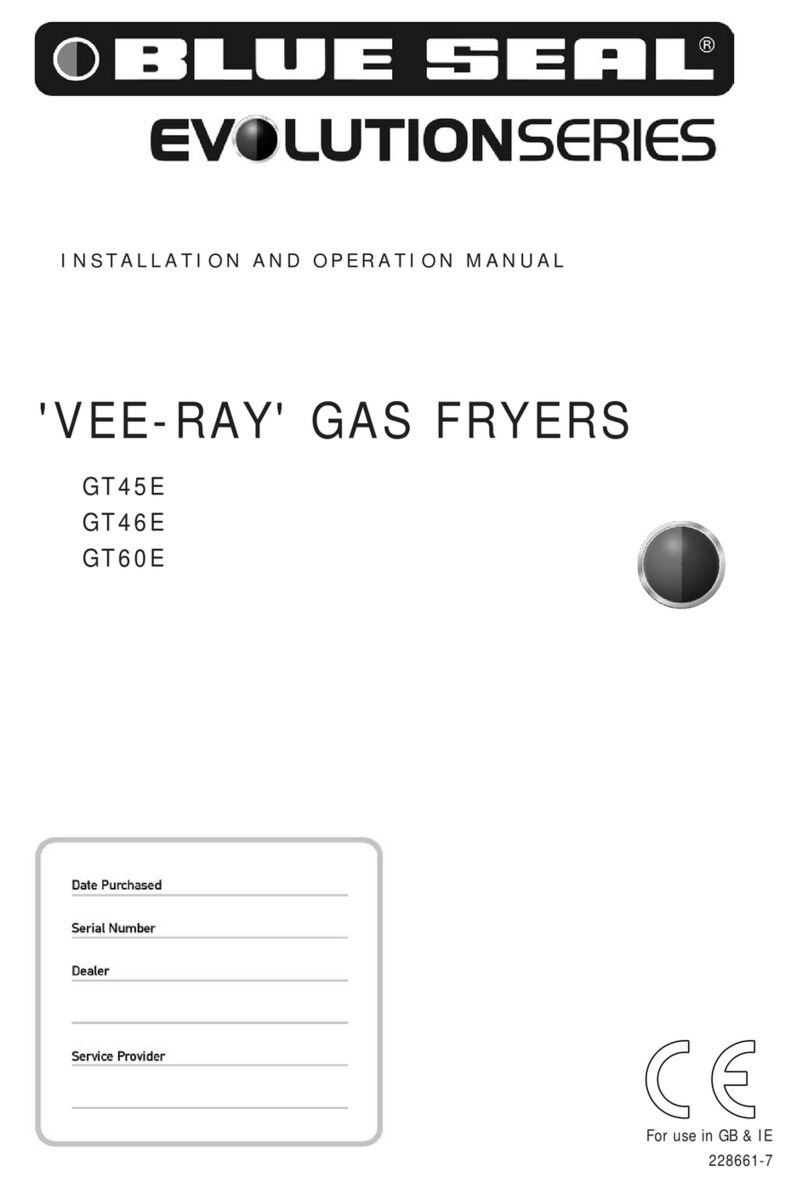 Blue Seal GT45E Installation and operation manual
