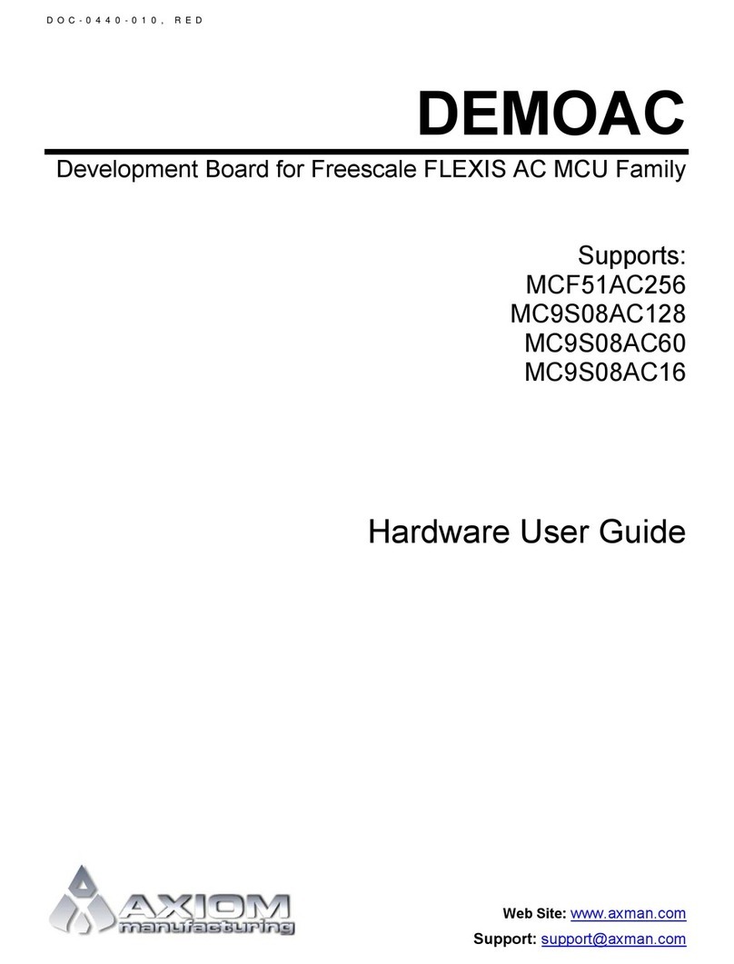 DEMOAC MCF51AC256 Hardware user's guide