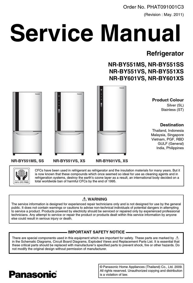 Panasonic NR-BY551SS Service manual