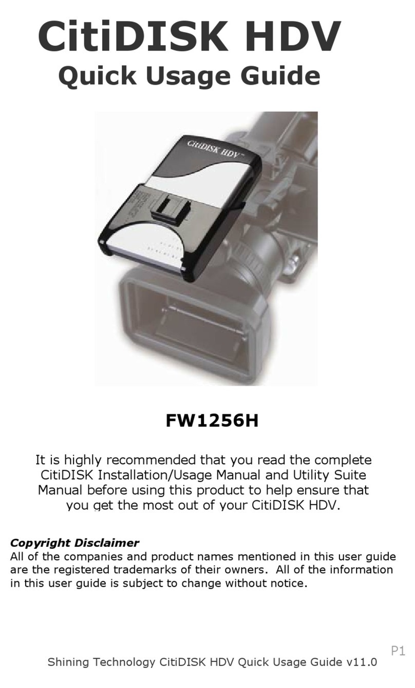 Shining Technology FW1256H-100 Quick user guide