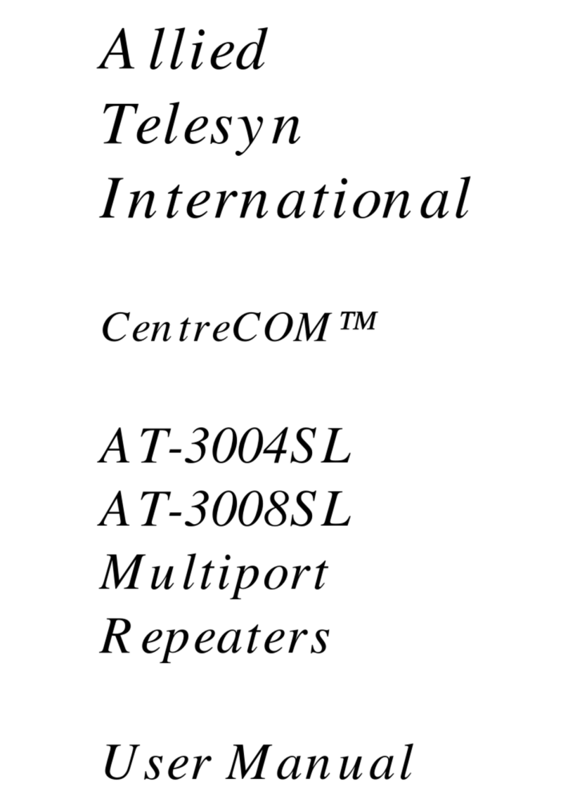 Allied Telesis CentreCOM AT-3004SL user manual
