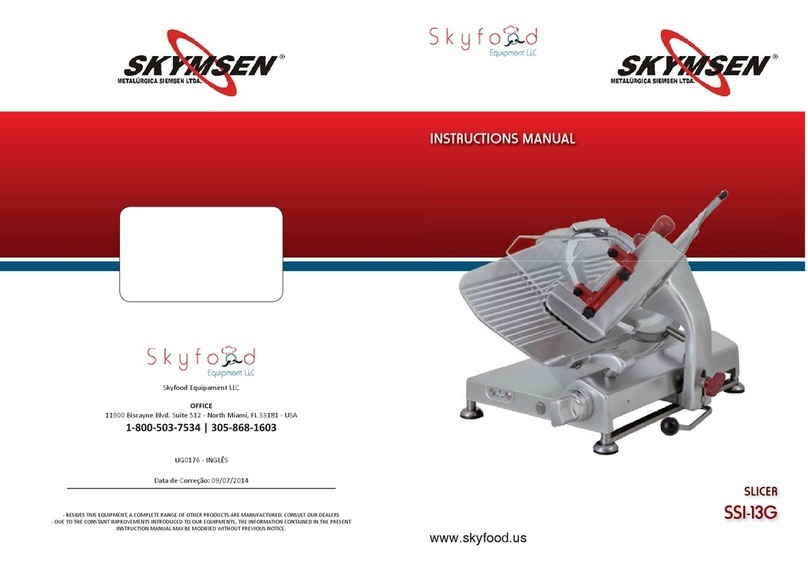 Skyfood SSI-13G instruction manual