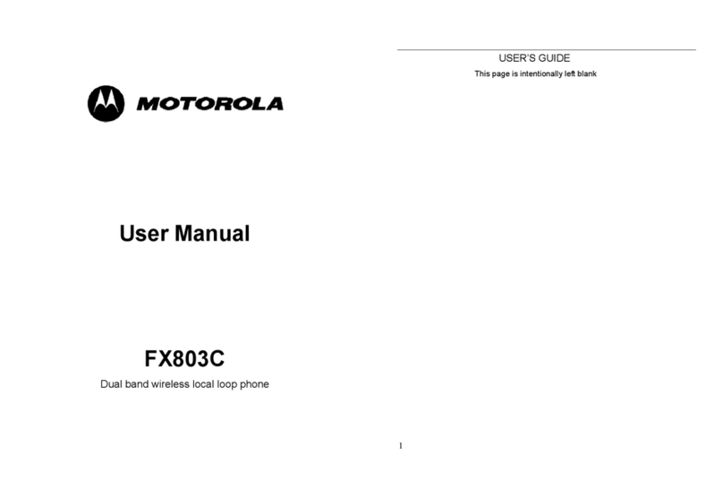 Motorola FX803C User manual
