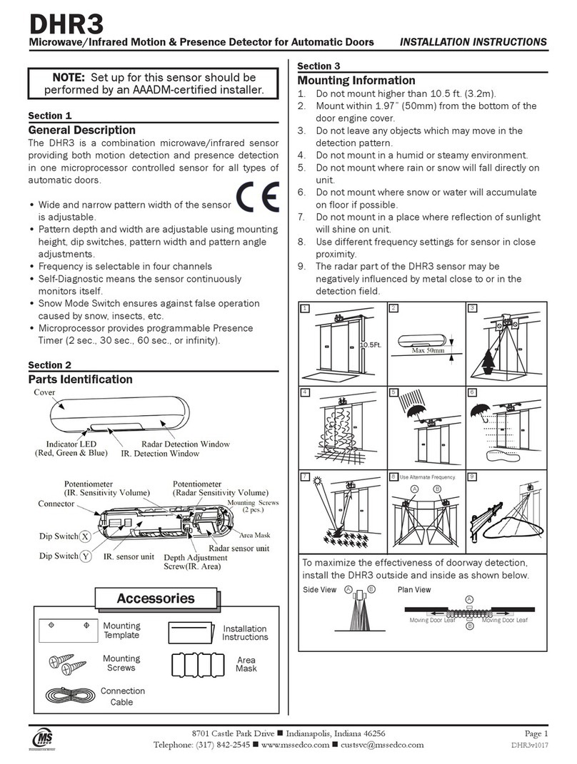MS Sedco DHR3 installation instructions