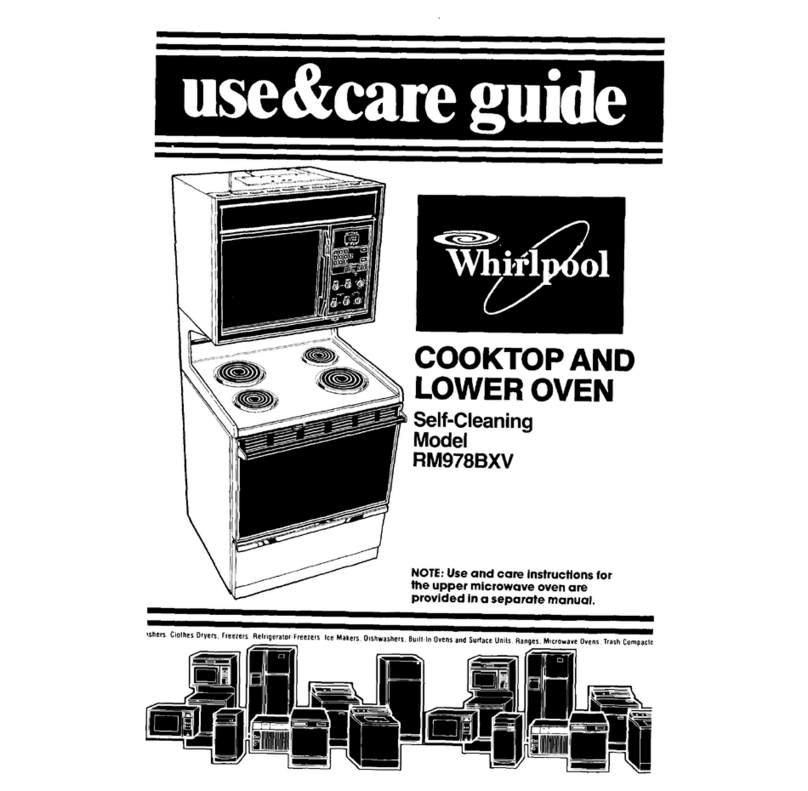 Whirlpool RM978BXV User and care guide Whirlpool RM978BXV User and care guide