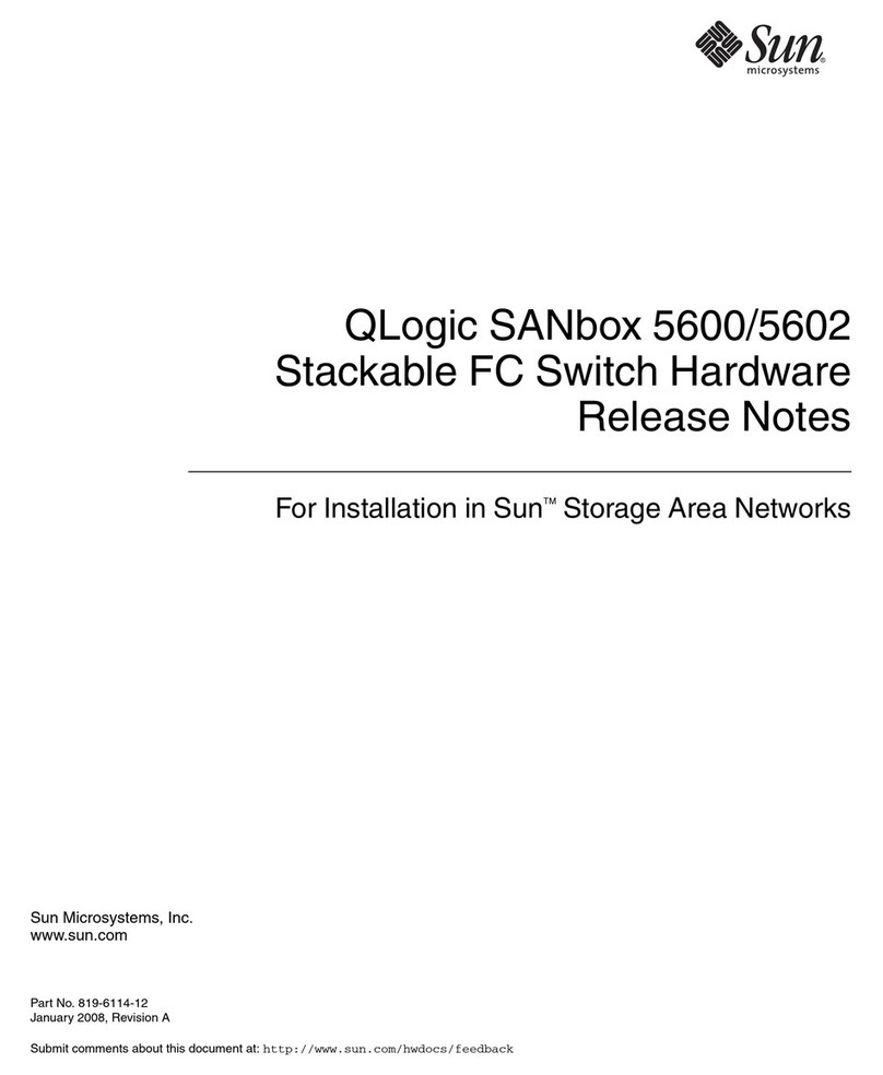 Sun Microsystems QLogic SANbox 5600 User manual