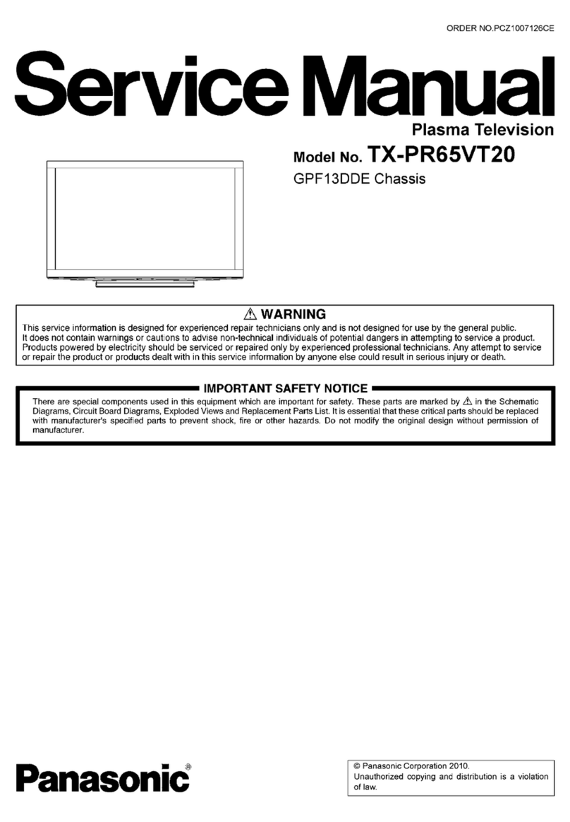 Panasonic TX-PR65VT20 User manual