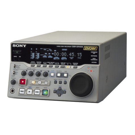 Sony DSR-DR1000 User manual