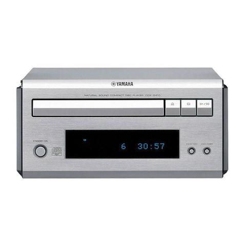 Yamaha CDX-E410 User manual Yamaha CDX-E410 User manual