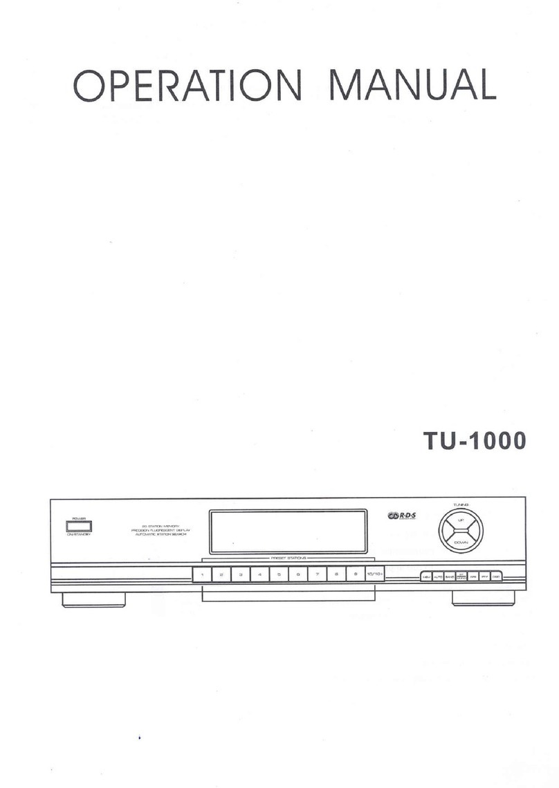 X4-TECH TU-1000 Operation manual