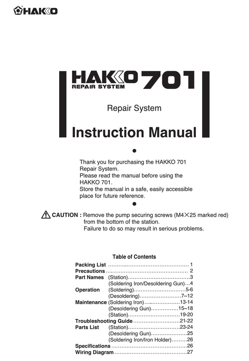 Hakko Electronics 701 instruction manual