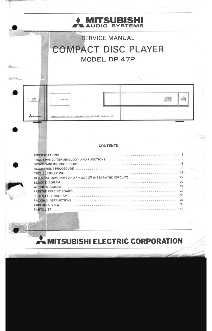 Mitsubishi DP-47P Service manual