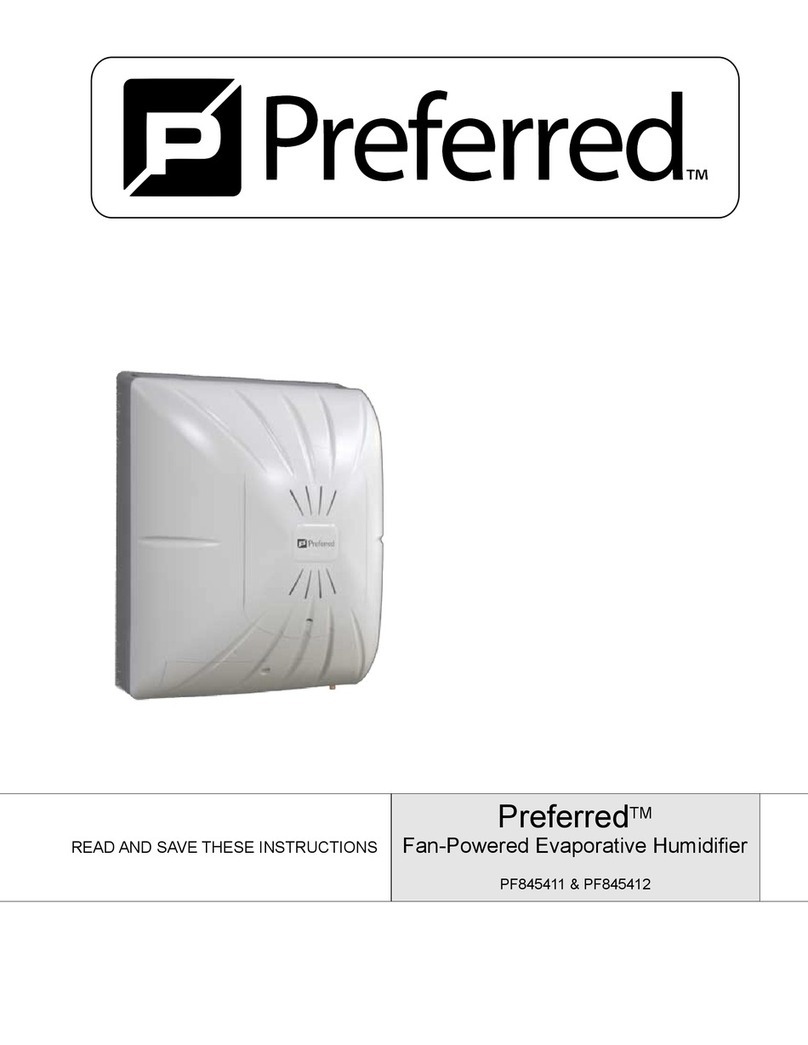 Preferred PF845411 Installation, operation & maintenance manual