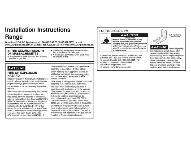 GEAppliances GC2S986 series User manual